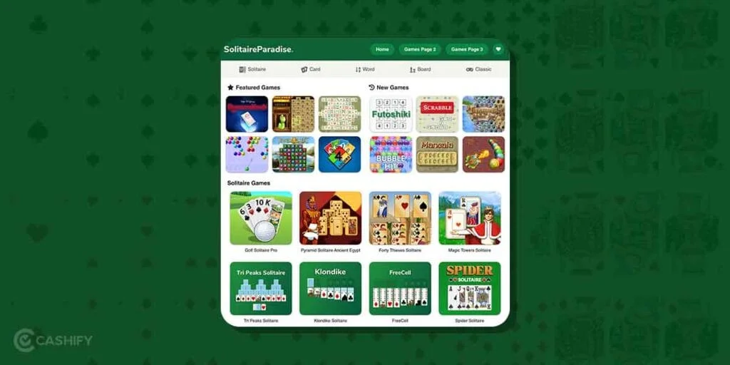 Play solitaire offline for free